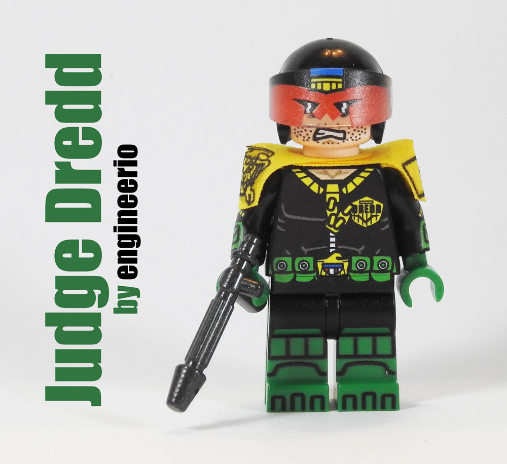 Lego Dredd Judge Custom Minifigure Judge Dredd